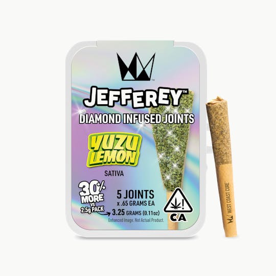 West Coast Cure - Yuzu Lemon- Jefferey Infused Joint .65g 5 Pack - 1