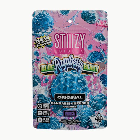 STIIIZY - - BLUE RASPBERRY BLAST - 100MG ORIGINAL EDIBLES - 1