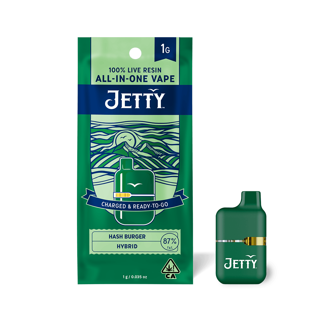 Jetty Extracts - Mini Tank | Hash Burger | Live Resin Disposable | 1g - 1