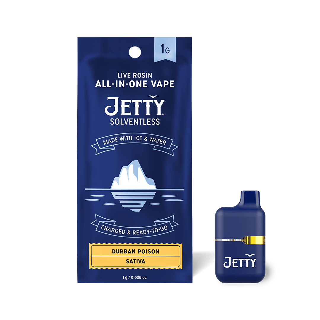 Jetty Extracts - NY Mini Tank | Durban Poison | Live Rosin Disposable | 1g - 1