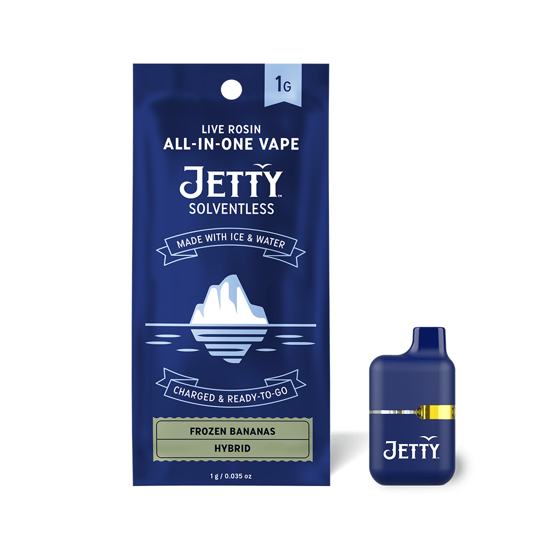 Jetty Extracts - NY Mini Tank | Frozen Bananas | Live Rosin Disposable | 1g - 1