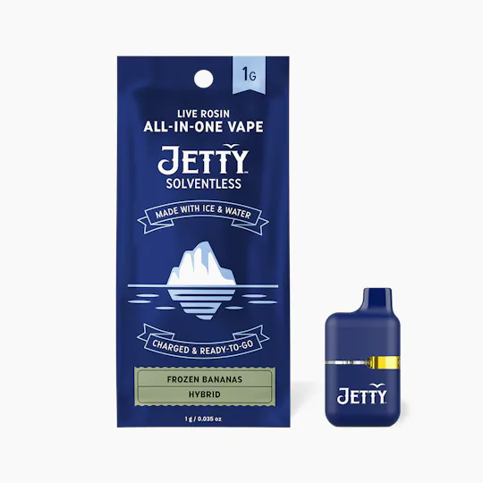 Jetty Extracts - NY Mini Tank | Frozen Bananas | Live Rosin Disposable | 1g - 1
