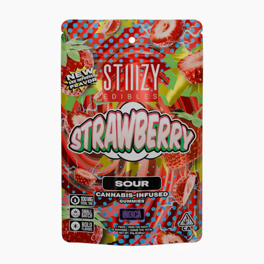 STIIIZY - - STRAWBERRY - 100MG SOUR EDIBLES - 1