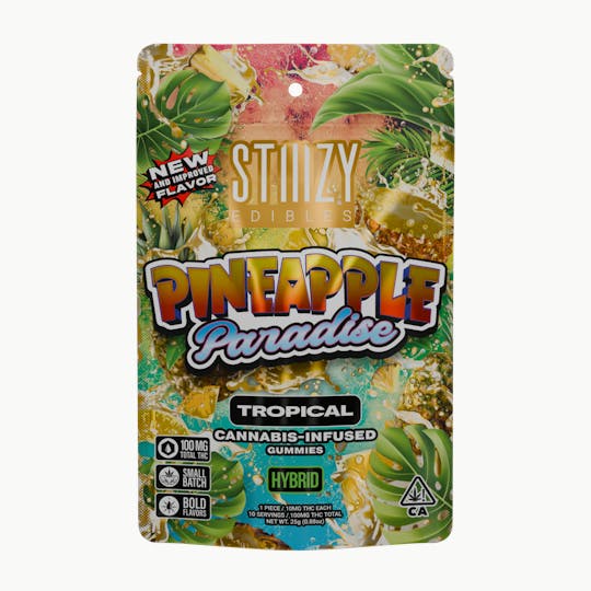 STIIIZY - - PINEAPPLE PARADISE - 100MG TROPICAL EDIBLES - 1