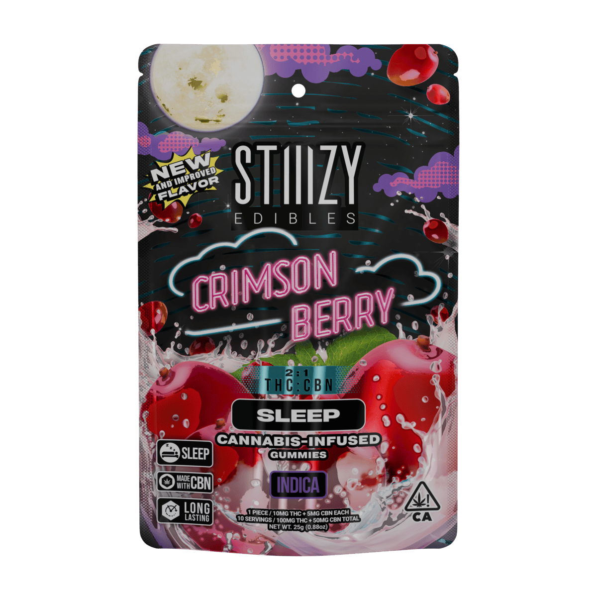STIIIZY - - CRIMSON BERRY - 100MG SLEEP EDIBLES - 1