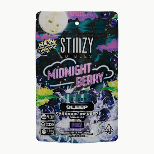 STIIIZY - - MIDNIGHT BERRY - 100MG SLEEP EDIBLES - 1