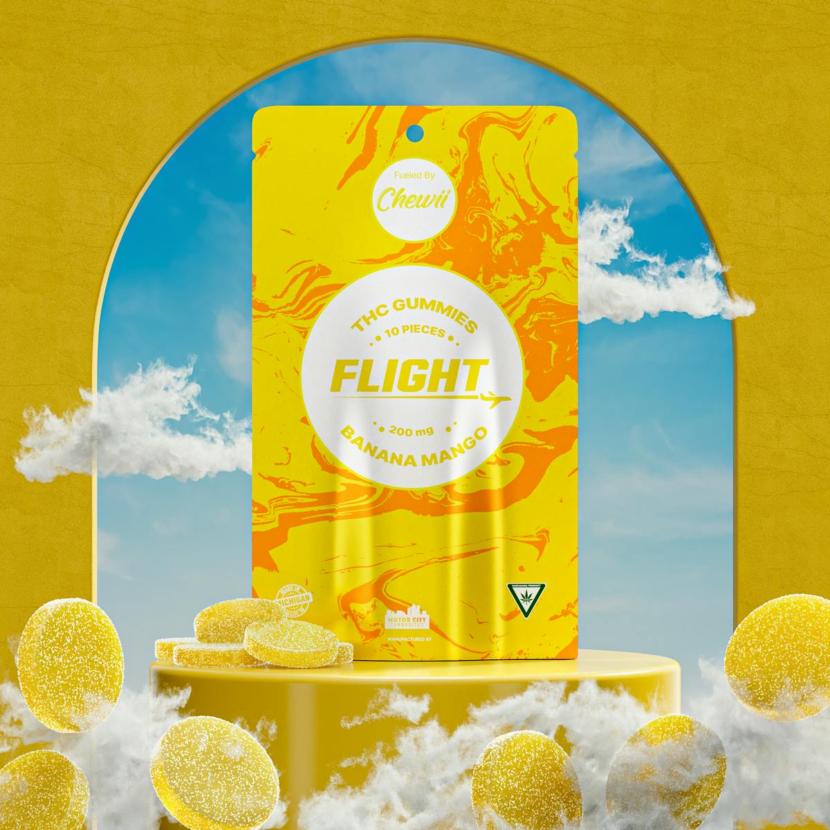 Chewii - Flight x Chewii Gummies - Banana Mango (200mg) [10pk] - 1