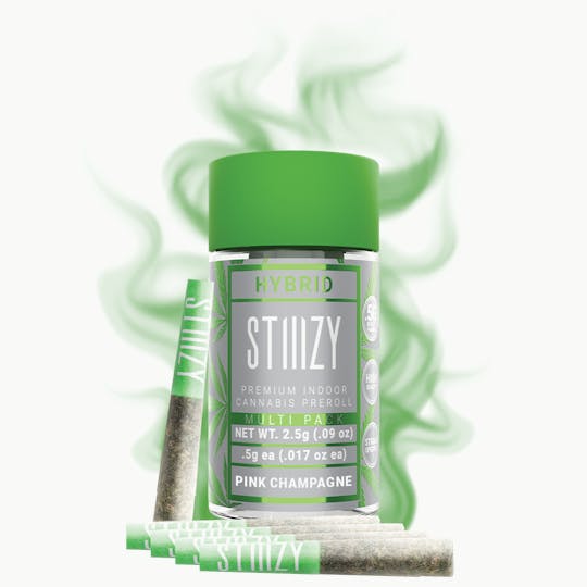 STIIIZY - - PINK CHAMPAGNE - 2.5G Naked Preroll Multipack - 1