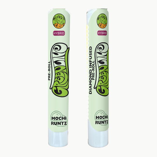 Greenline - Mochi Runtz - Diamond Infused - Indoor Flower Pre-Roll - Hybrid - 1g - 1
