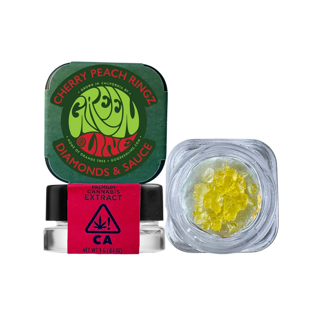 Greenline - Cherry Peach Ringz - Diamonds & Sauce - Extract - Hybrid - 1g - 1