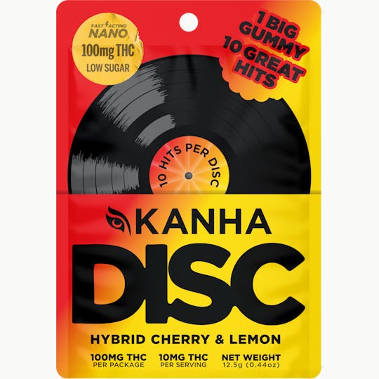 KANHA - KANHA | Cherry & Lemon | DISC | Hybrid | 100mg THC | 1-pack - 1