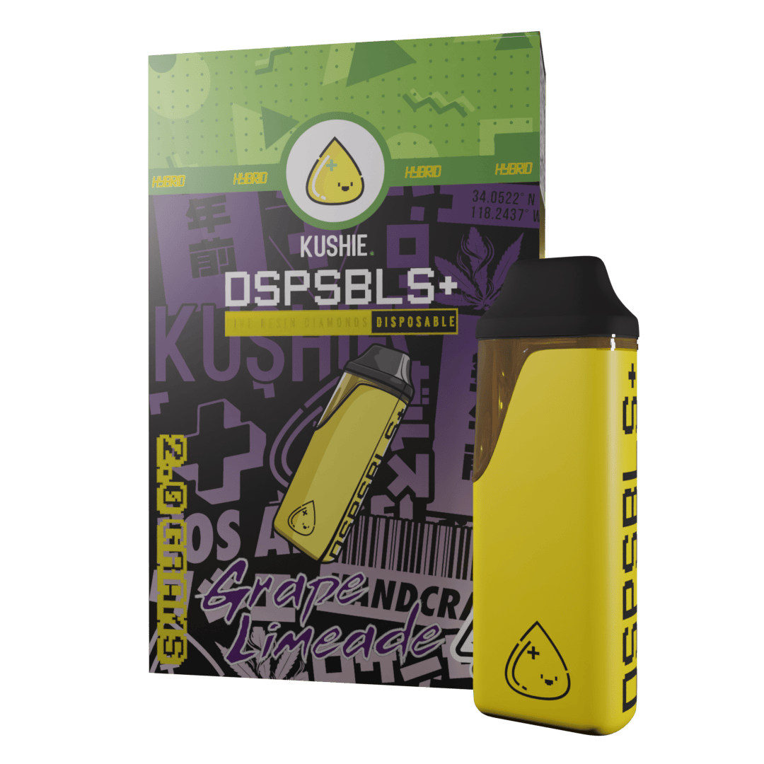 Kushie Brand - Grape Limeade | DSPSBLS+ Pocket Live Resin Disposable | 1g - 1