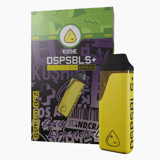 Kushie Brand - Grape Limeade | DSPSBLS+ Pocket Live Resin Disposable | 1g - 1