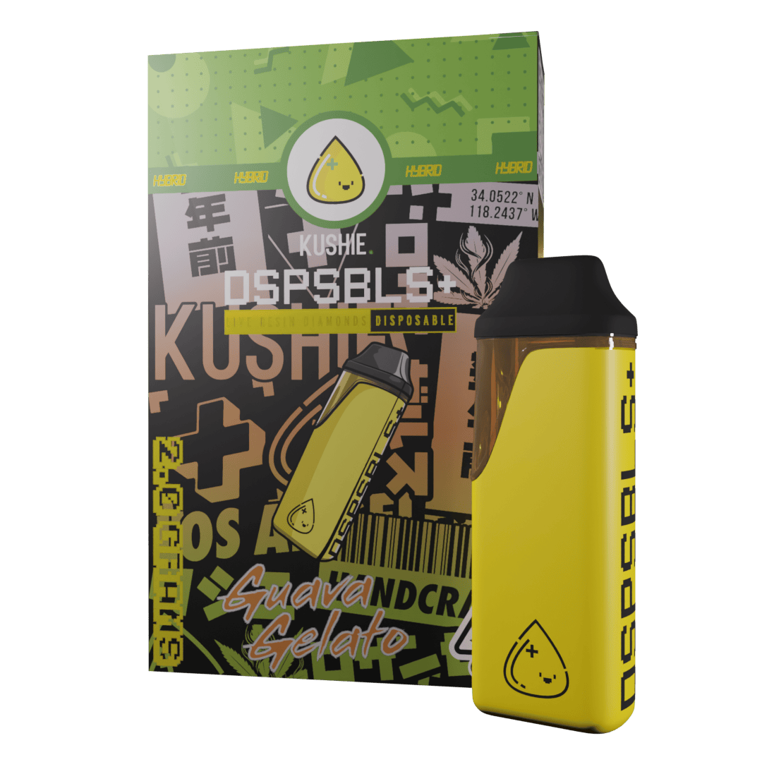 Kushie Brand - Guava Gelato | DSPSBLS+ Pocket Live Resin Disposable | 1g - 1