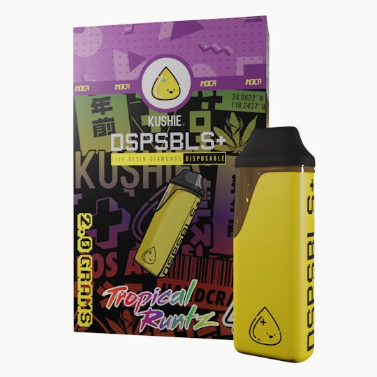 Kushie Brand - Tropical Runtz (Indica) DSPSBLS+ Pocket Live Resin Diamonds All In One - 1