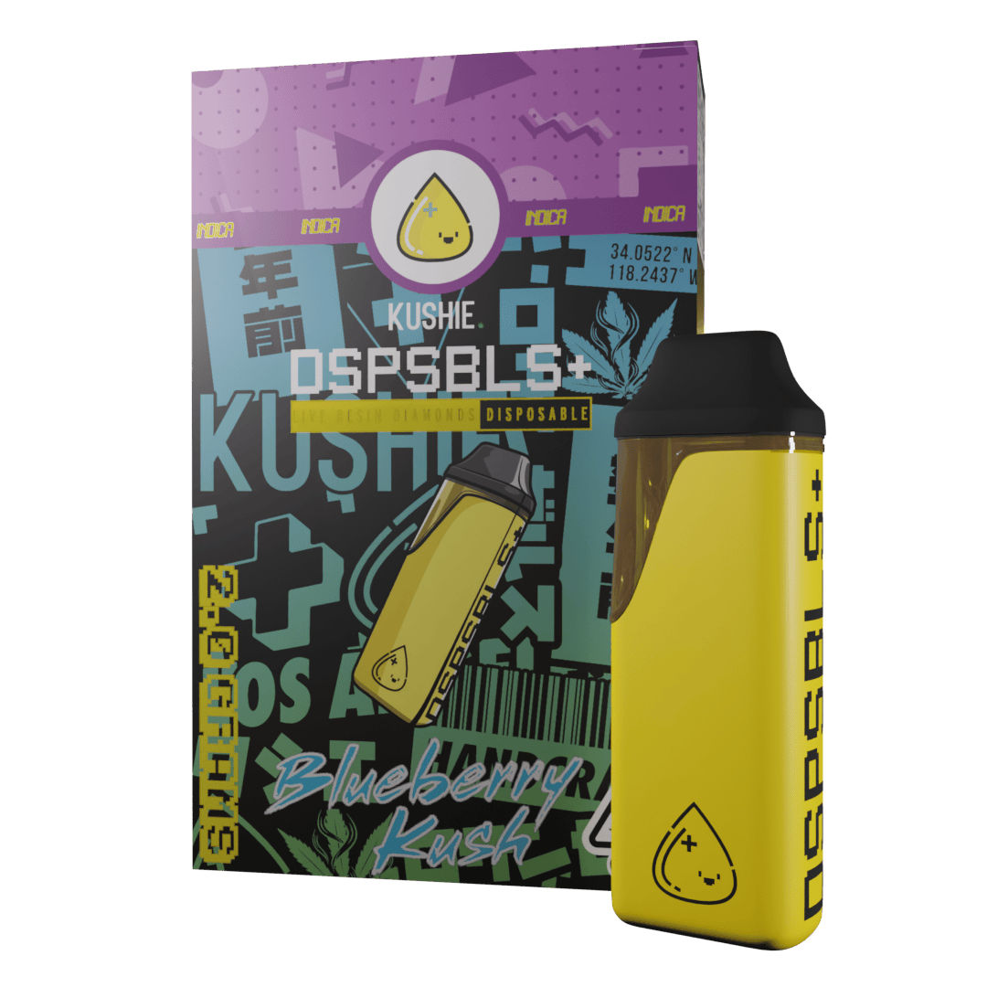 Kushie Brand - Blueberry Kush | DSPSBLS+ Pocket Live Resin Disposable | 1g - 1