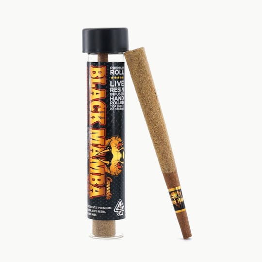 Black Mamba Cannabis - Black Mamba Single Preroll - Pineapple Express - 1.2gram - Infused Blunt - 1
