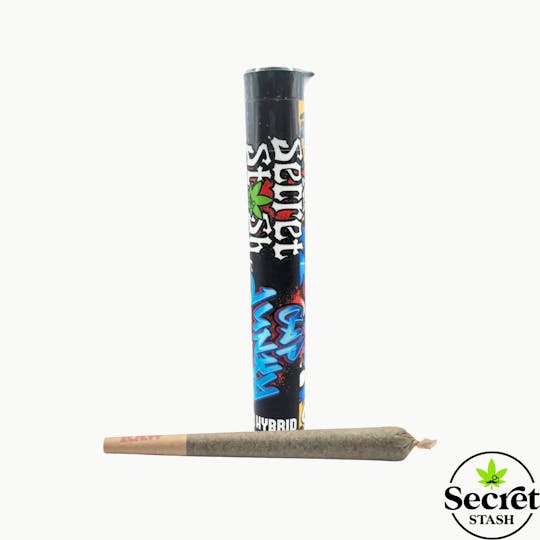 Secret Stash - Secret Stash | Full Bud Pre Roll | Cap Junky | 1.2g - 1
