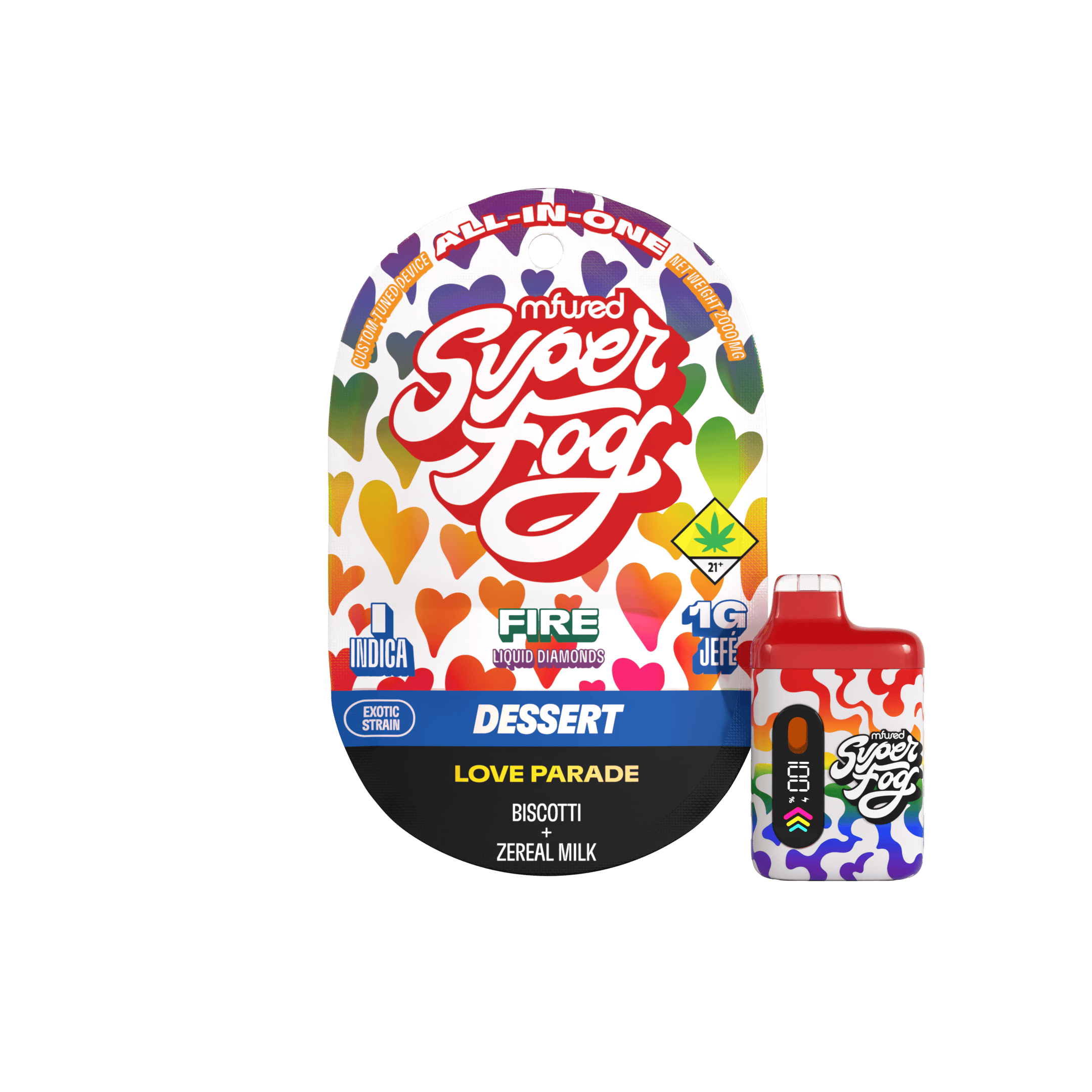 MFused - FIRE Liquid Diamonds 1g Jefé - Love Parade (Pride Limited Edition) - 1