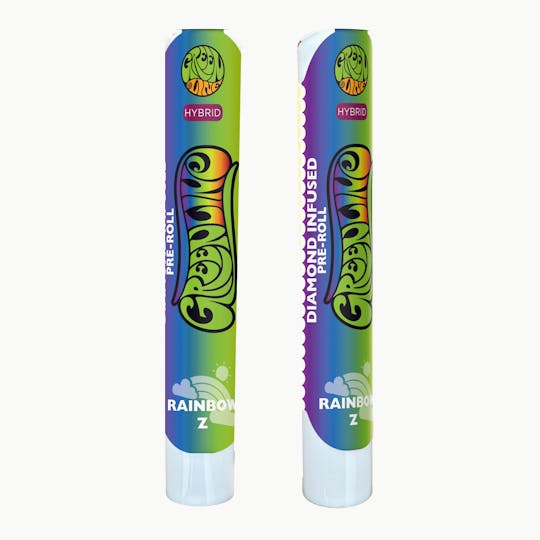 Greenline - Rainbow Z - Diamond Infused - Indoor Flower Pre-Roll - Hybrid - 1g - 1
