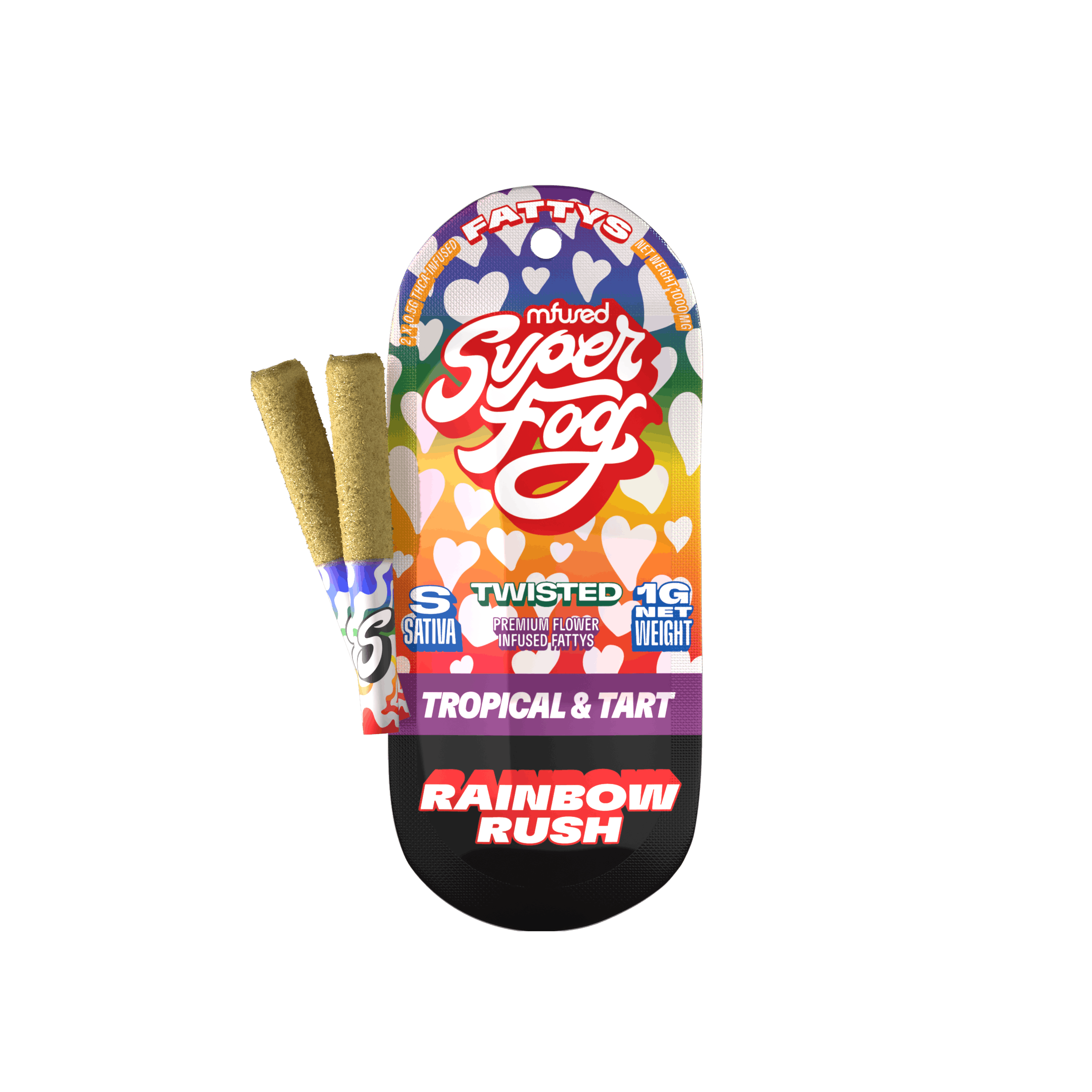 Super Fog - TWISTED Infused Fattys 2pk - Rainbow Rush (Pride Limited Edition) - 1