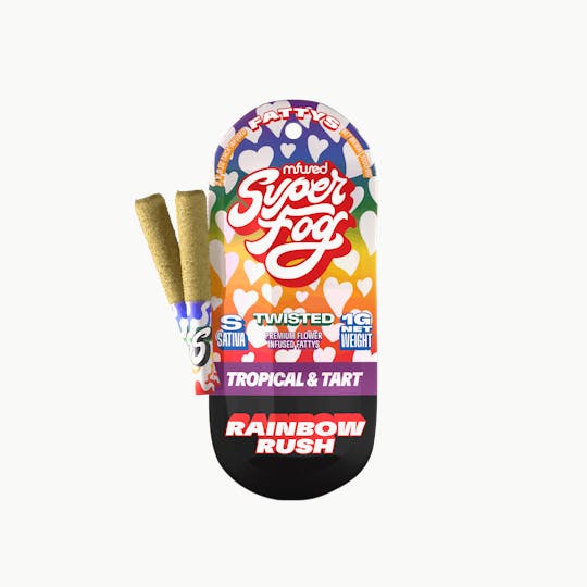 Super Fog - TWISTED Infused Fattys 2pk - Rainbow Rush (Pride Limited Edition) - 1