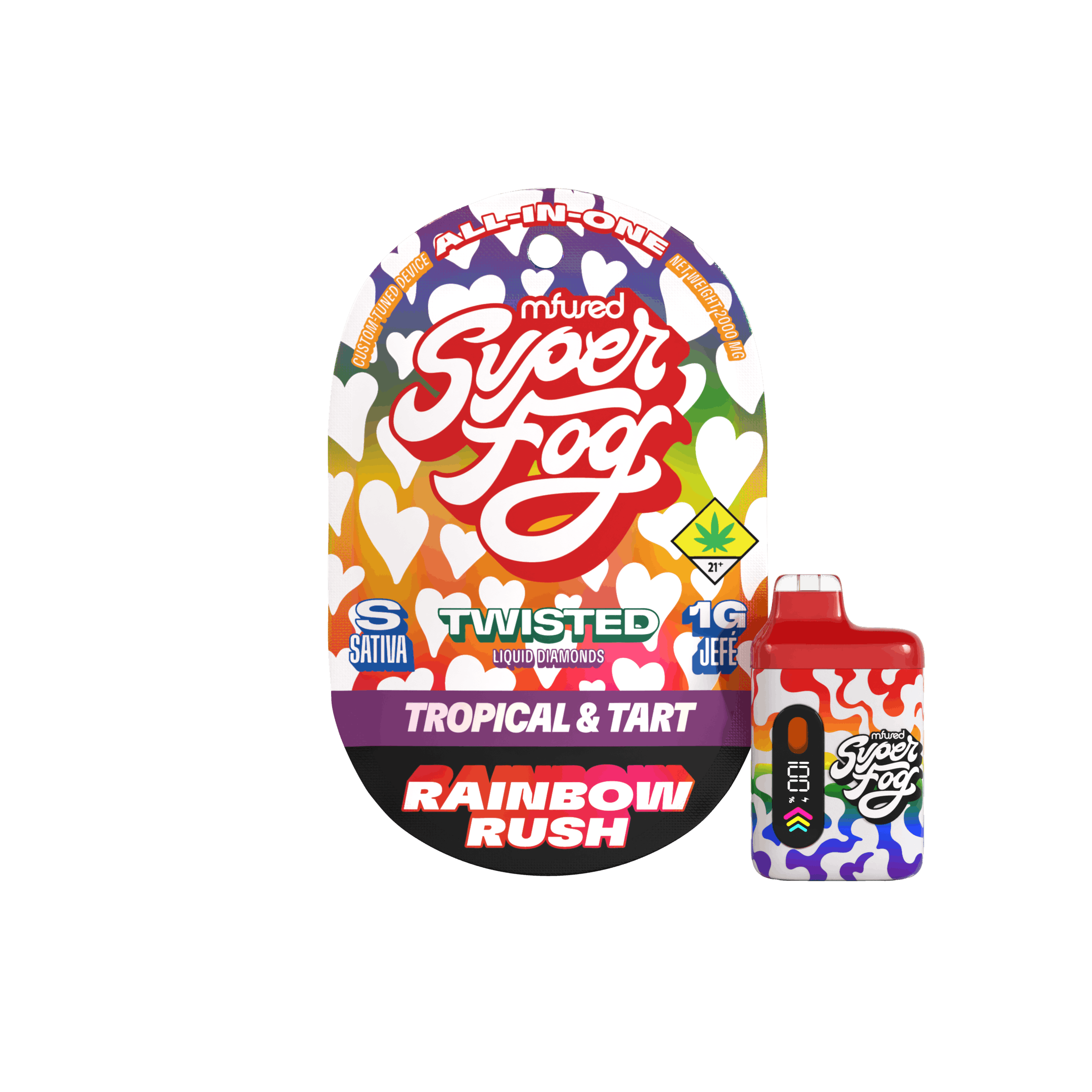 Super Fog - TWISTED Liquid Diamonds 1g Jefé - Rainbow Rush (Pride Limited Edition) - 1