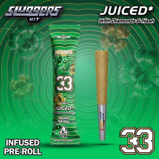 Sluggers Hit - Sluggers - Infused Preroll - 0.7g 1pk - 33 - 1
