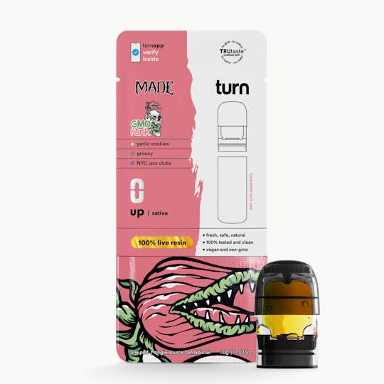 turn - 1.0g POD | GMO funk | 100% live resin | up | - 1