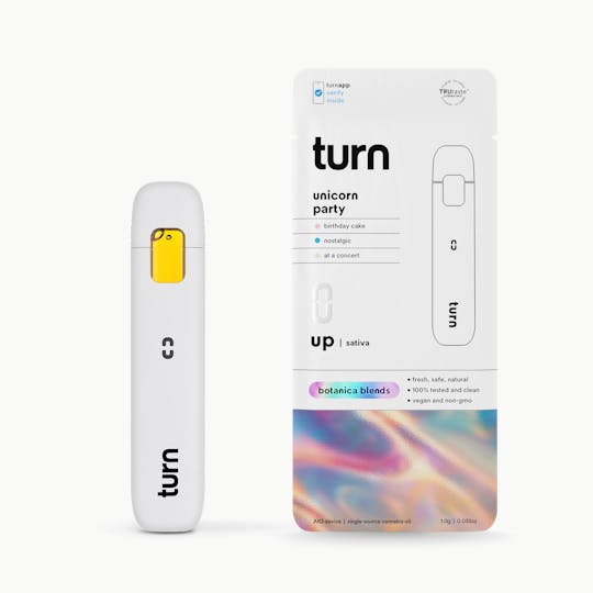 turn - 1.0g AIO | unicorn party (21+) | botanica blends | up | - 1