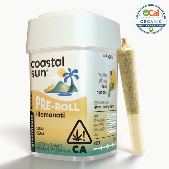 Coastal Sun - Illemonati Greenhouse 0.35g Pre-roll 10pk 3.5g - 1
