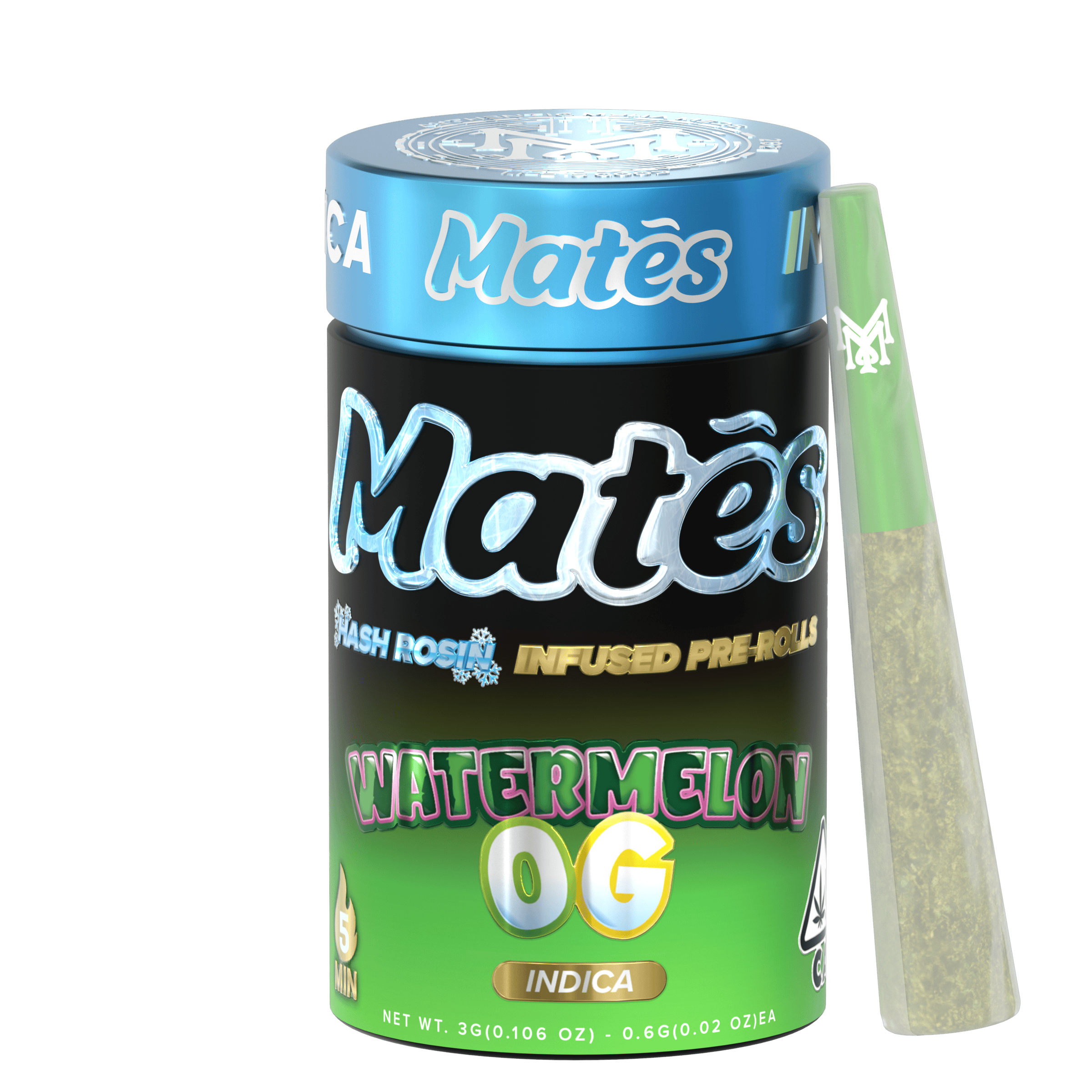 Muha Meds - Muha Meds | Watermelon OG | Infused Joints | 0.6g each | 5pk - 1