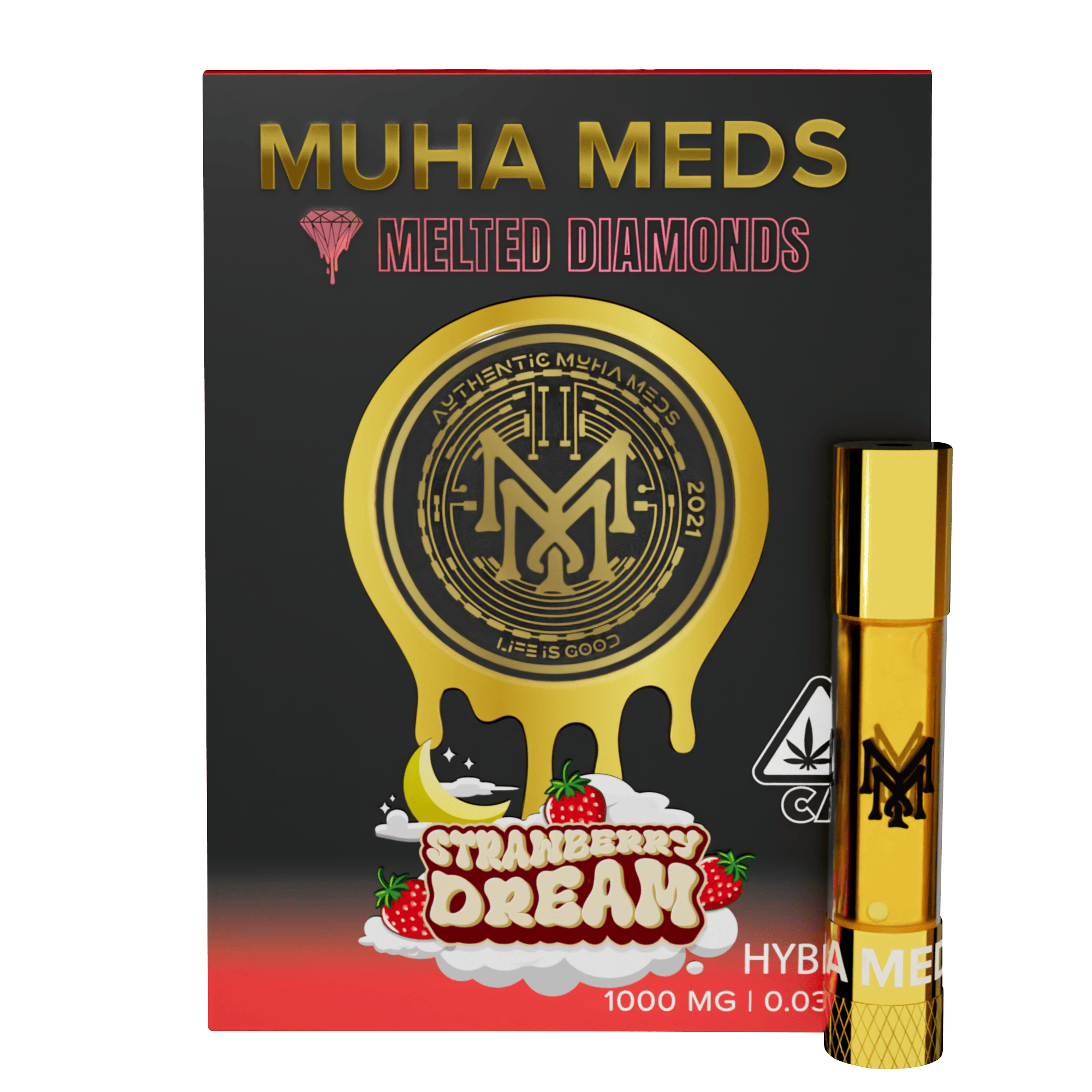 Muha Meds - Muha Meds | Strawberry Dream | Melted Diamonds Cartridge | 1g - 1