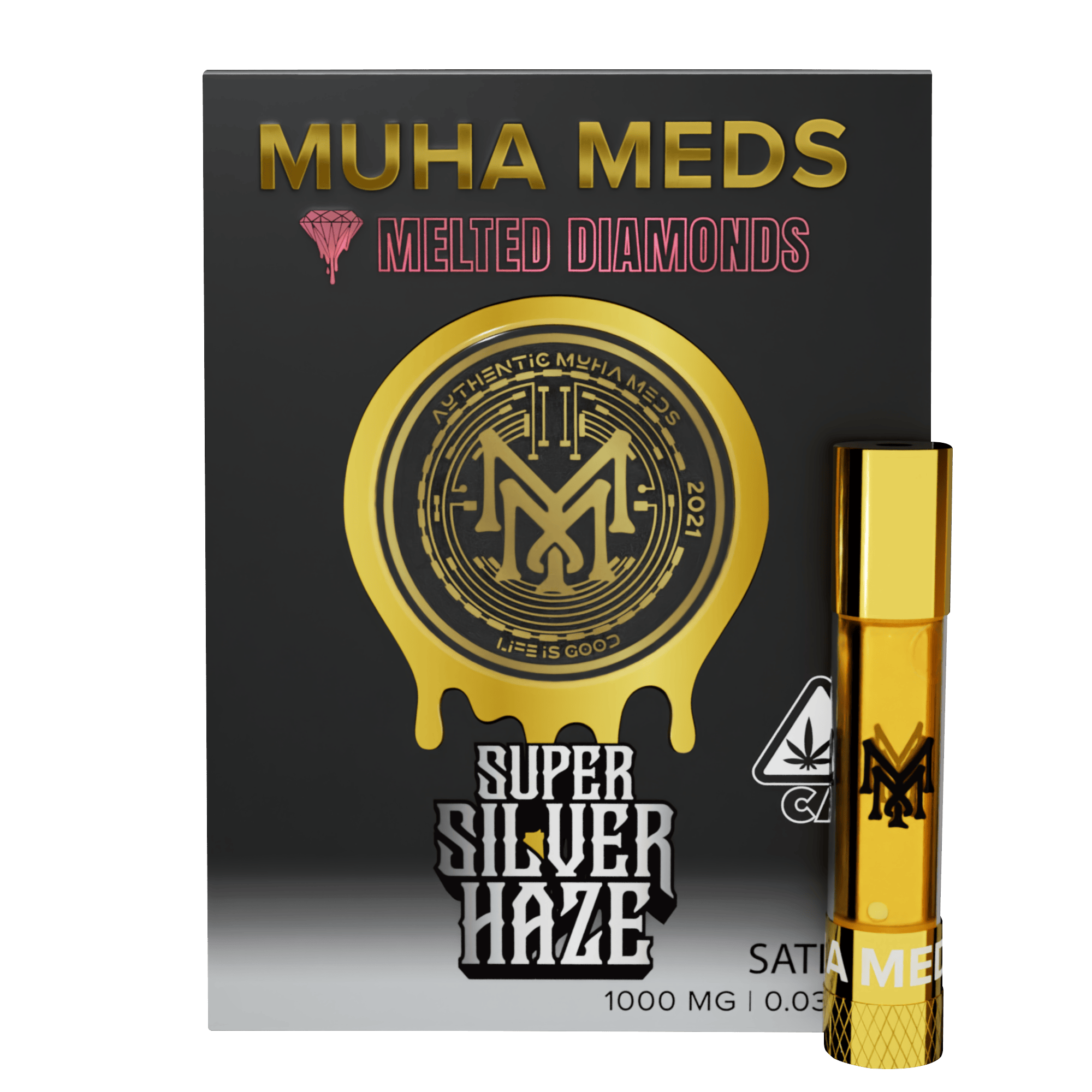 Muha Meds - Muha Meds | Super Silver Haze | Melted Diamonds Cartridge | 1g - 1