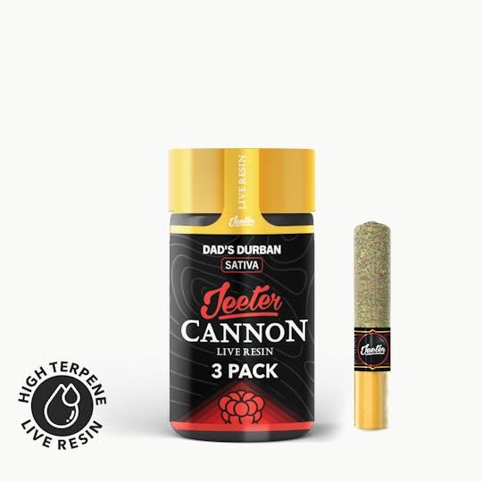 Jeeter - Jeeter Cannon Live Resin - 3 Pack - Dad's Durban - 1