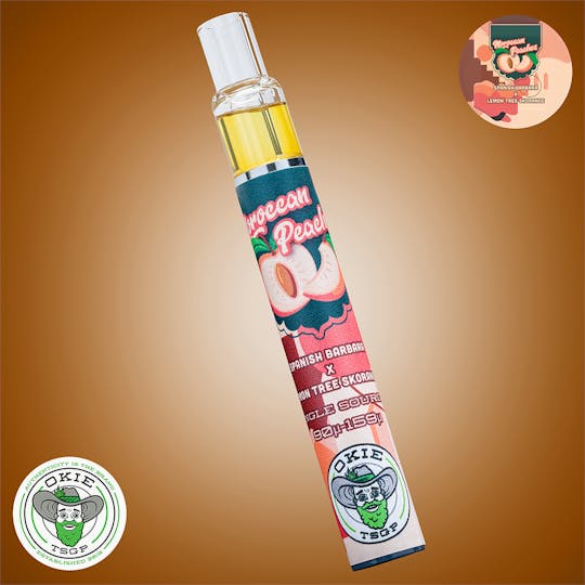 Okie TSGP - Moroccan Peaches - 90µ-159µ - 0.5g Disposable Live Rosin Cart - 1