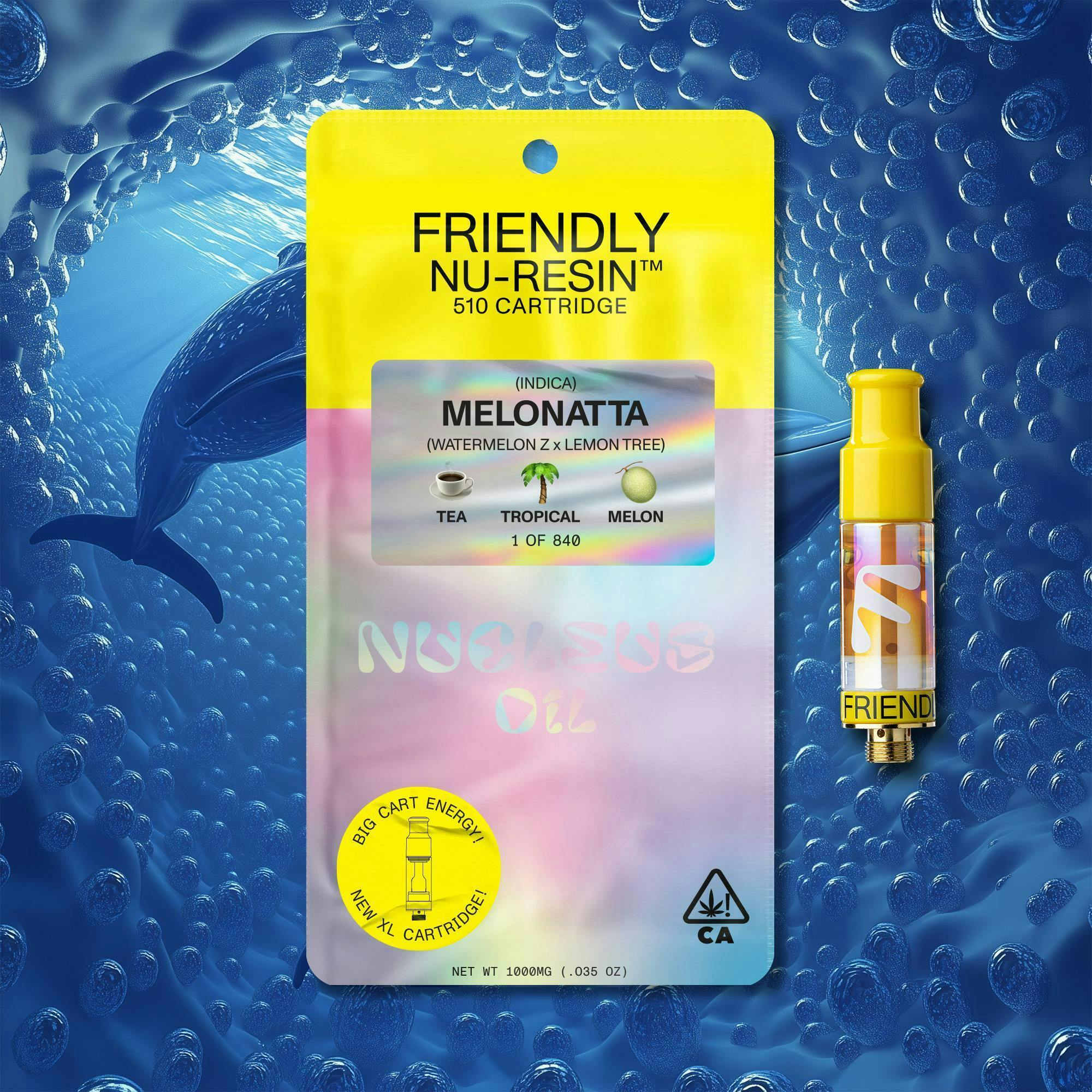 Friendly Brand - Friendly Brand | Melonatta | Cured Nuresin Cartridge | 1g - 1