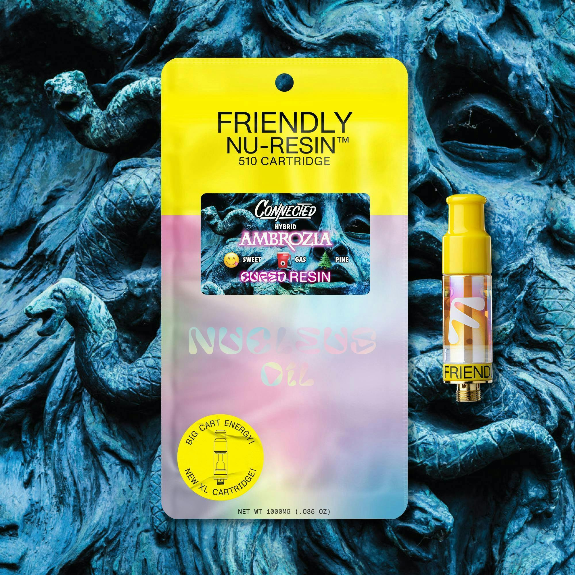 Friendly Brand - Friendly Brand x Connected | Ambrozia | Cured Nuresin Cartridge | 1g - 1