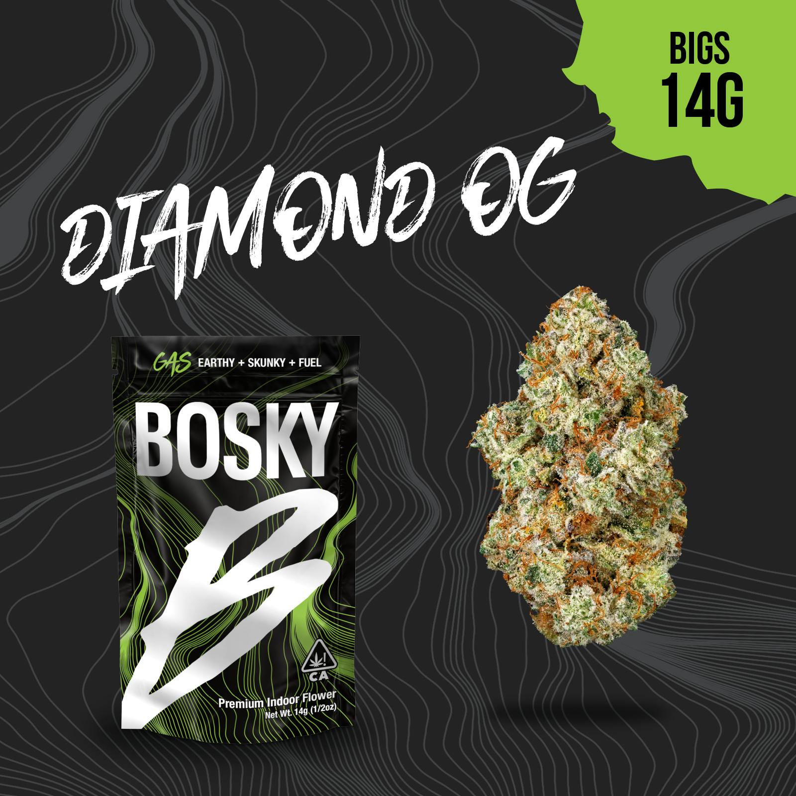 Bosky Genetics - BOSKY | Diamond OG | Big Buds | Gas | 14g - 1
