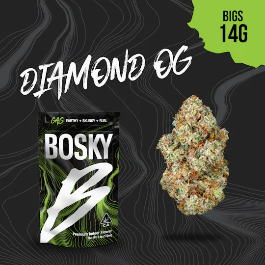 Bosky Genetics - BOSKY | Diamond OG | Big Buds | Gas | 14g - 1