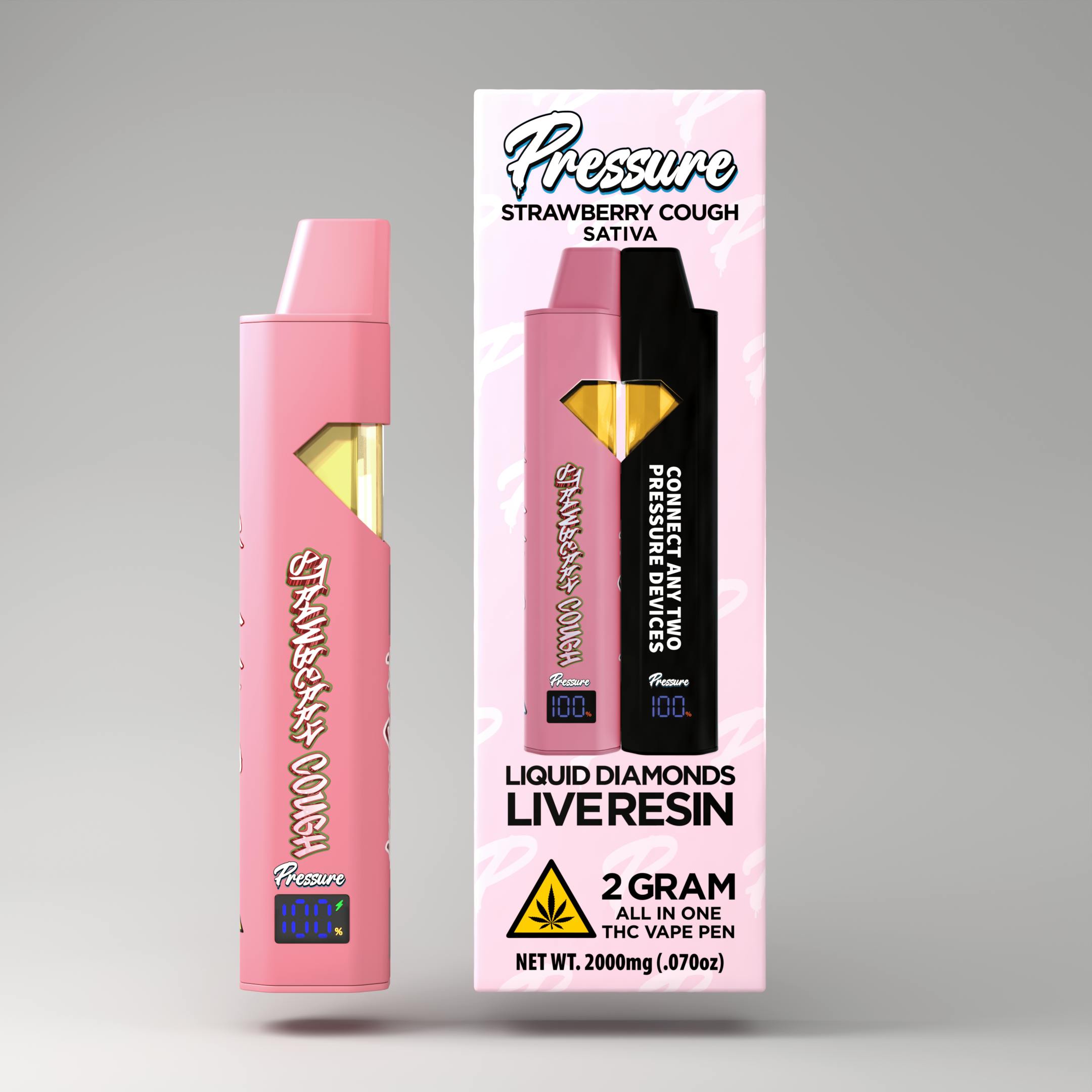 Pressure Extracts | Strawberry Cough | All In One | 2G