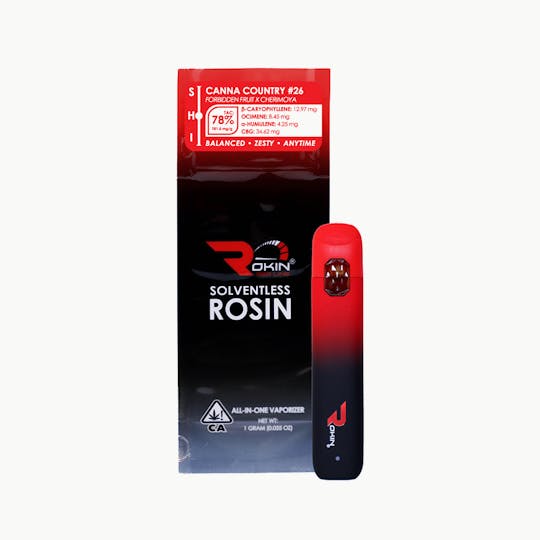 Rokin Cannabis - Rokin - Redline Rosin - Canna Country #26 - AIO 1.0g - 1