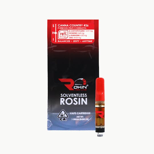 Rokin Cannabis - Rokin - Redline Rosin - Canna Country #26 - Cartridge 1.0g - 1
