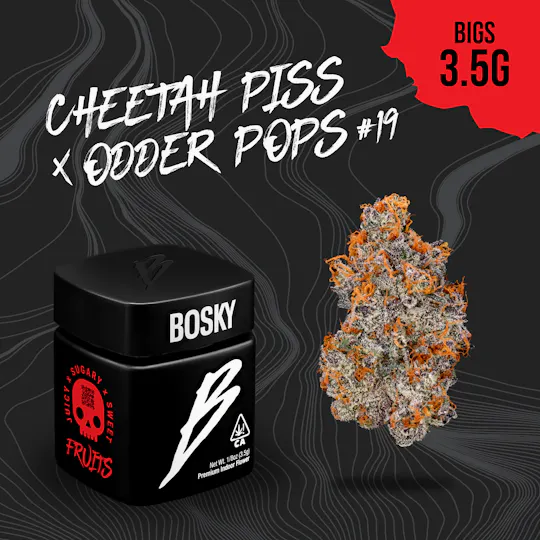 Bosky Genetics - BOSKY | Cheetah Piss & Odder Popz #19 | Big Buds | Fruits | 3.5g - 1