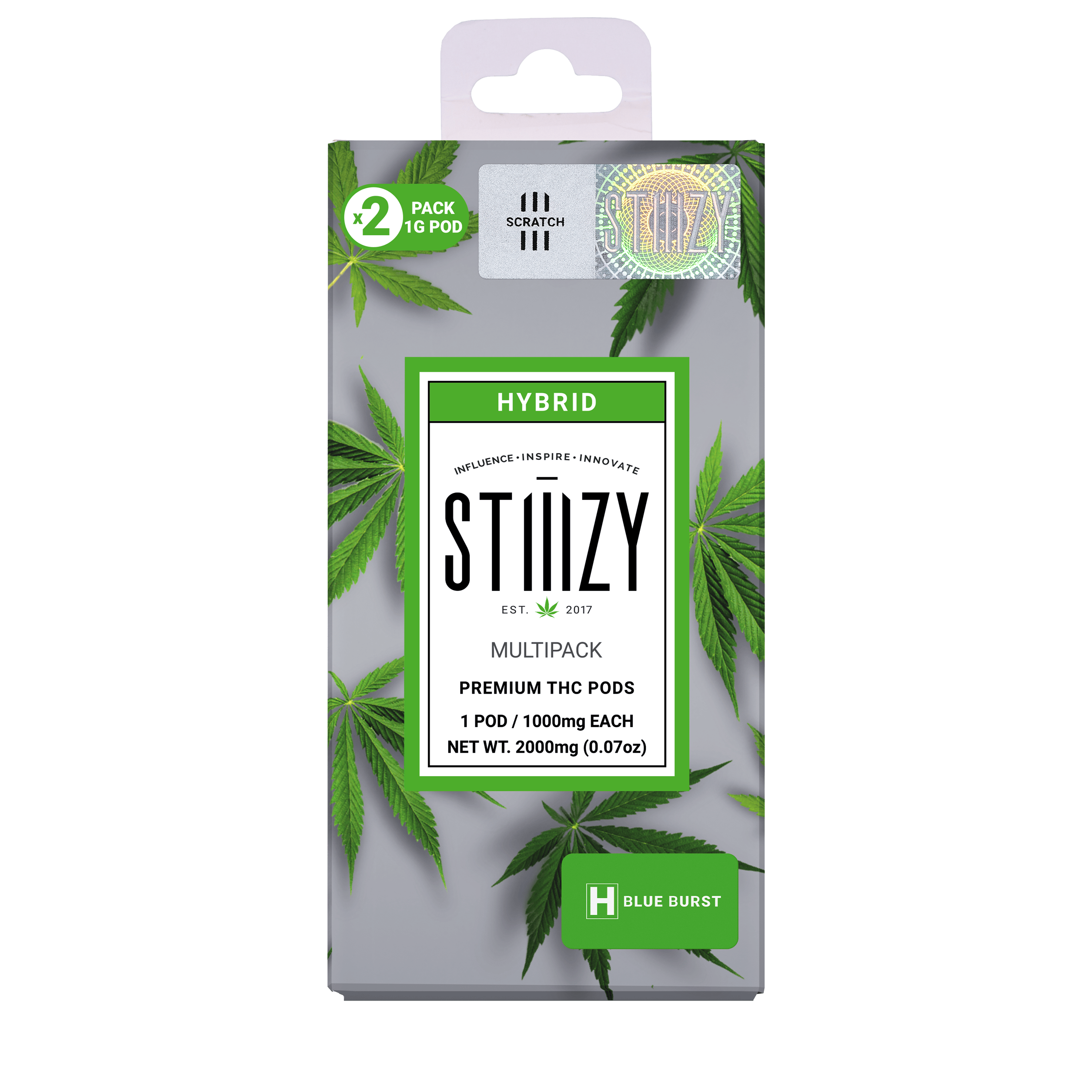 STIIIZY - STIIIZY - Blue Burst 1g Pod 2Pack - 1