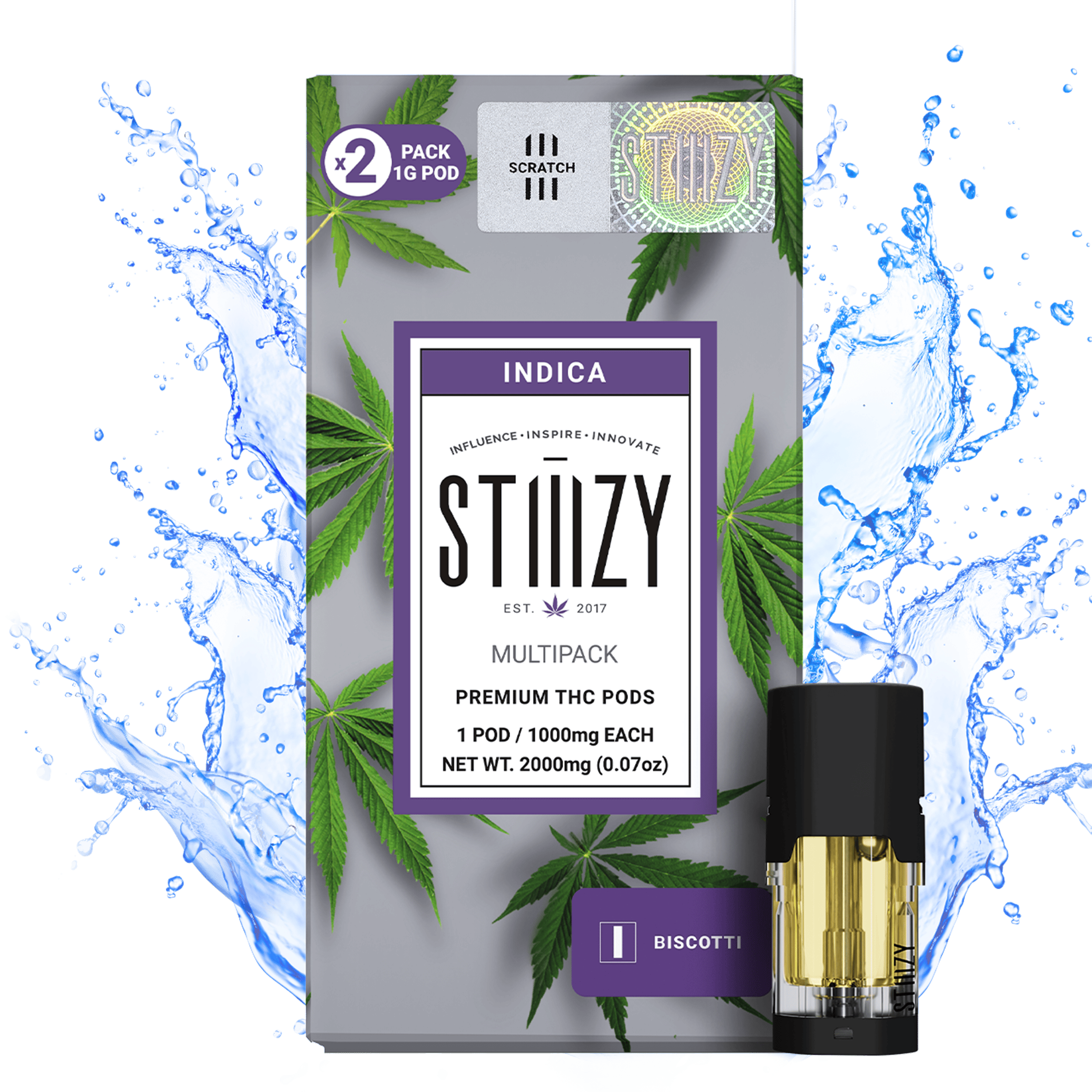 STIIIZY - STIIIZY - Biscotti 1g Pod 2Pack - 1