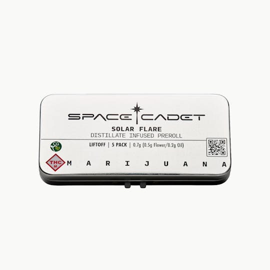 Space Cadet - Milky Way .7g Distillate Infused Solar Flare Prerolls 5-Pack - 1