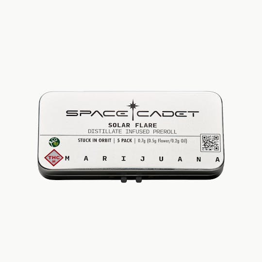 Space Cadet - Galactic Grape .7g Distillate Infused Solar Flare Prerolls 5-Pack - 1