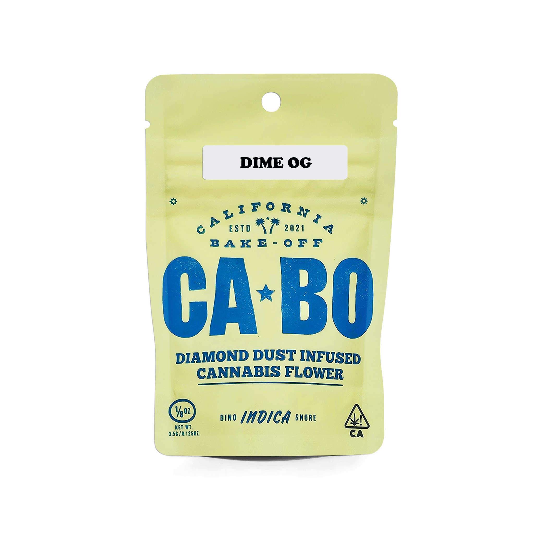 CABO - CABO Diamond Dust Infused 3.5g Flower - Dime OG - Indica - 1