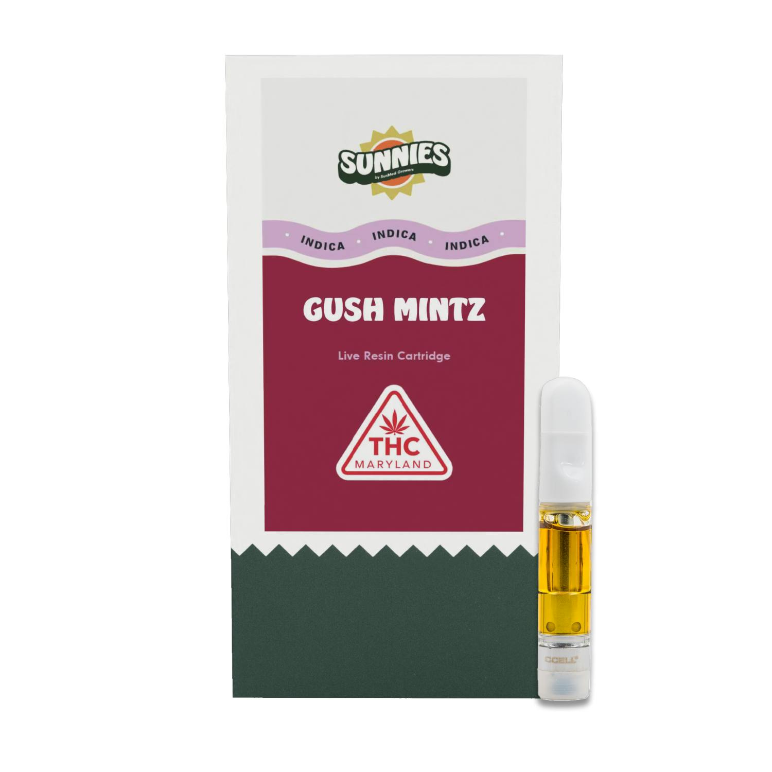 SunMed Growers - Gush Mintz Live Resin Cartridge 0.5g - 1